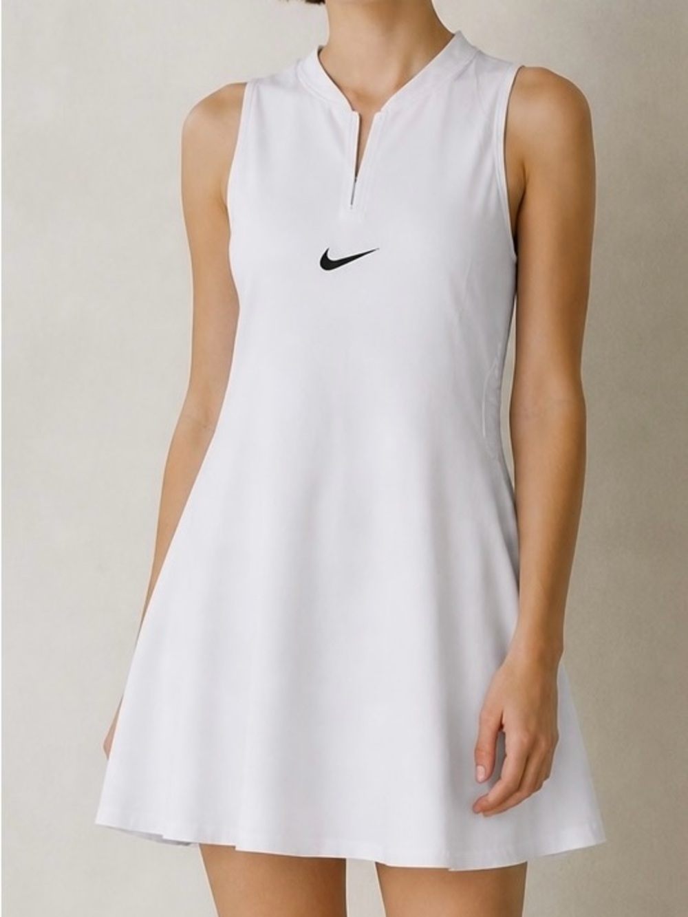 Nike White Dri-FIT Racerback Pockets Lightweight Preppy Tennis Dress XL NWT